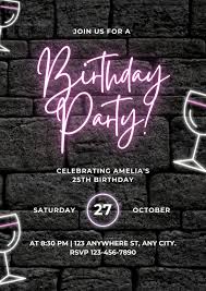 Digital Birthday Invitations